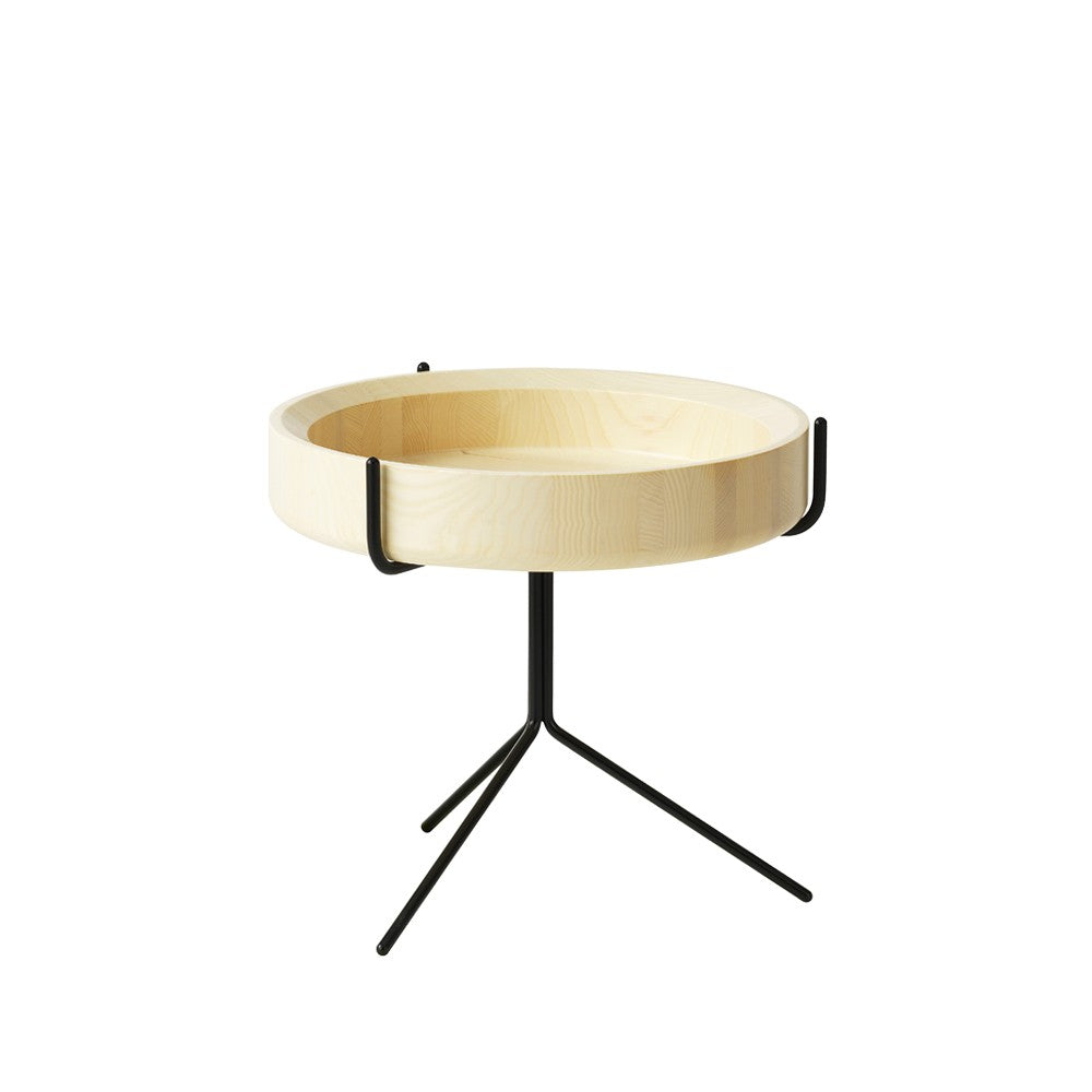 Swedese Drum bord naturlack-h.36cm-svart stativ