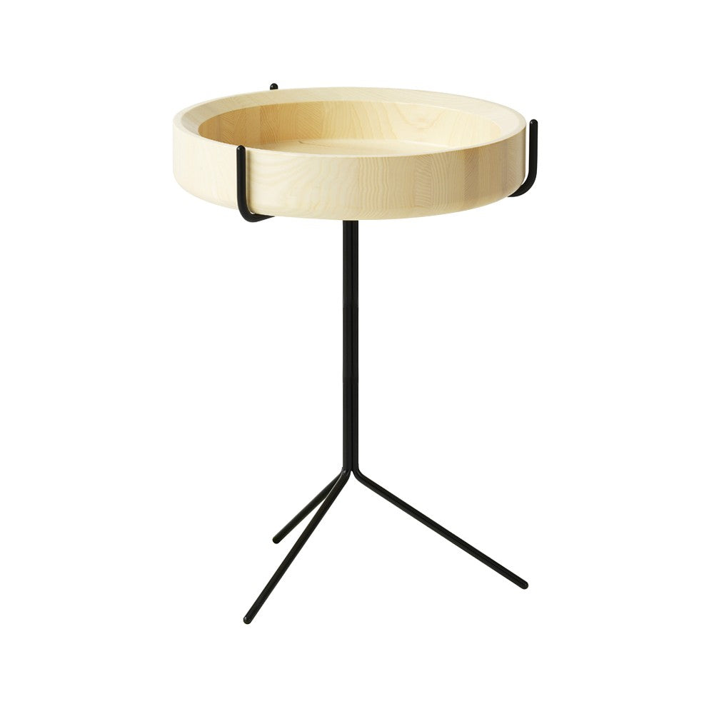 Swedese Drum bord naturlack-h.56cm-svart stativ