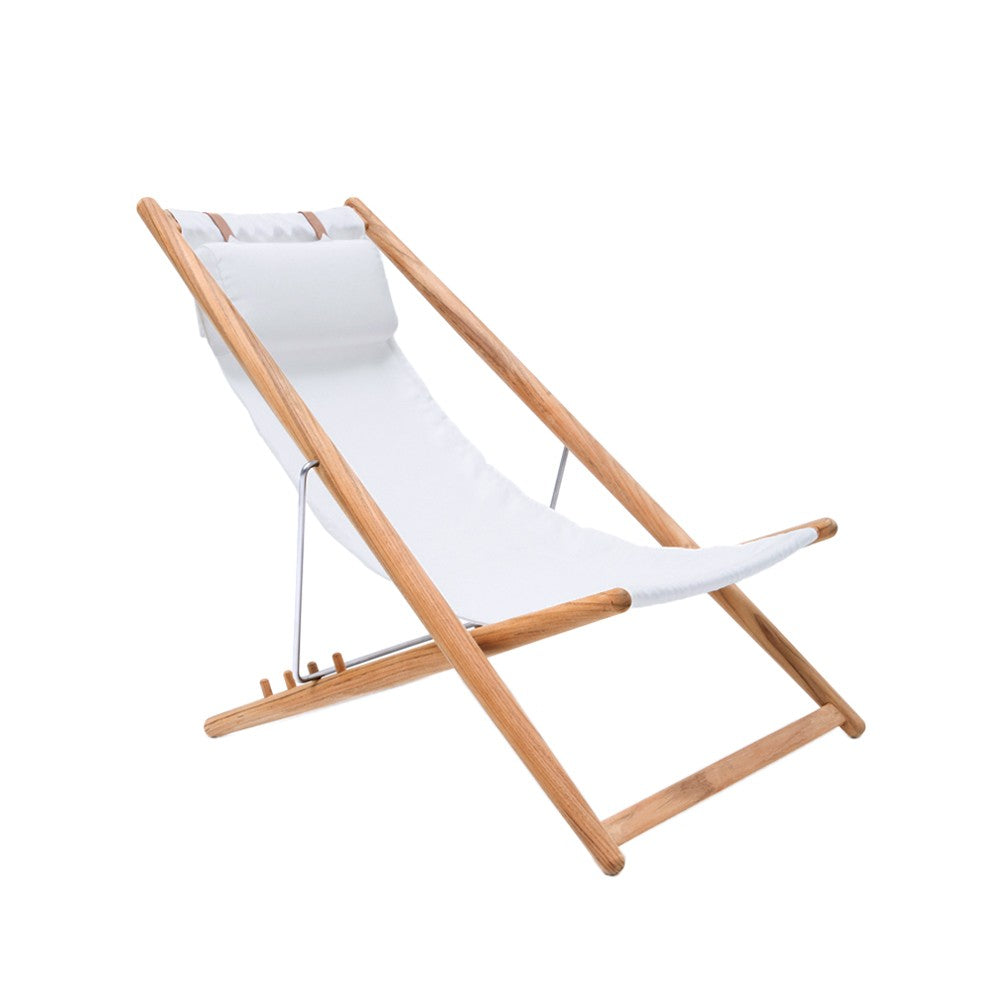 Skargaarden H55 Ruhesessel Teak Agora Nautic white