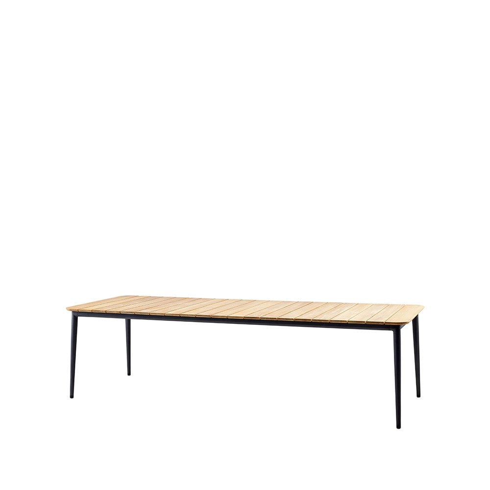 Cane-line Core Esstisch Teak 274x100x74 cm Lava Grey stativ