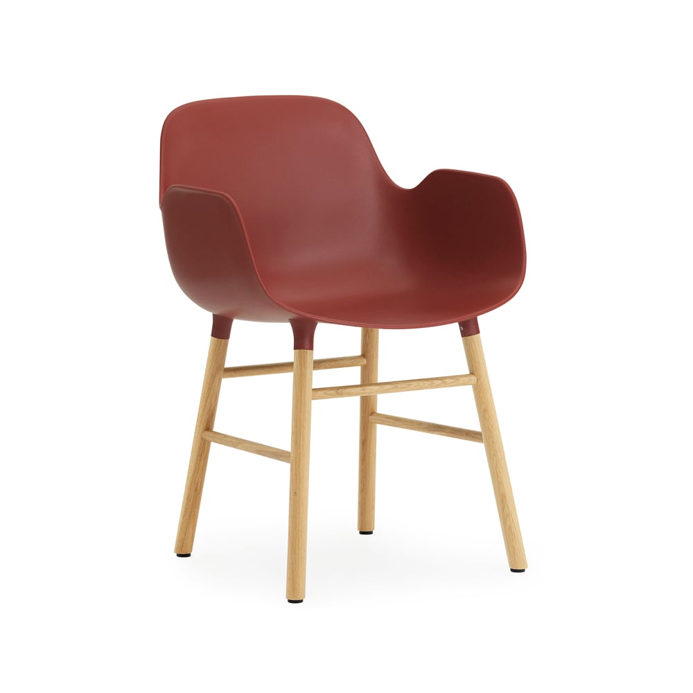 Normann Copenhagen Form karmstol red, ekben