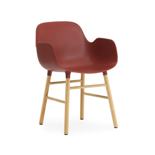 Normann Copenhagen Form karmstol red, ekben