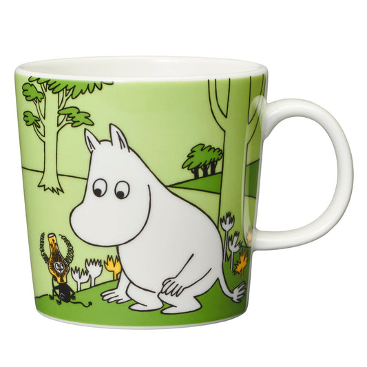 Arabia Moomintroll Moomin mug Grass green