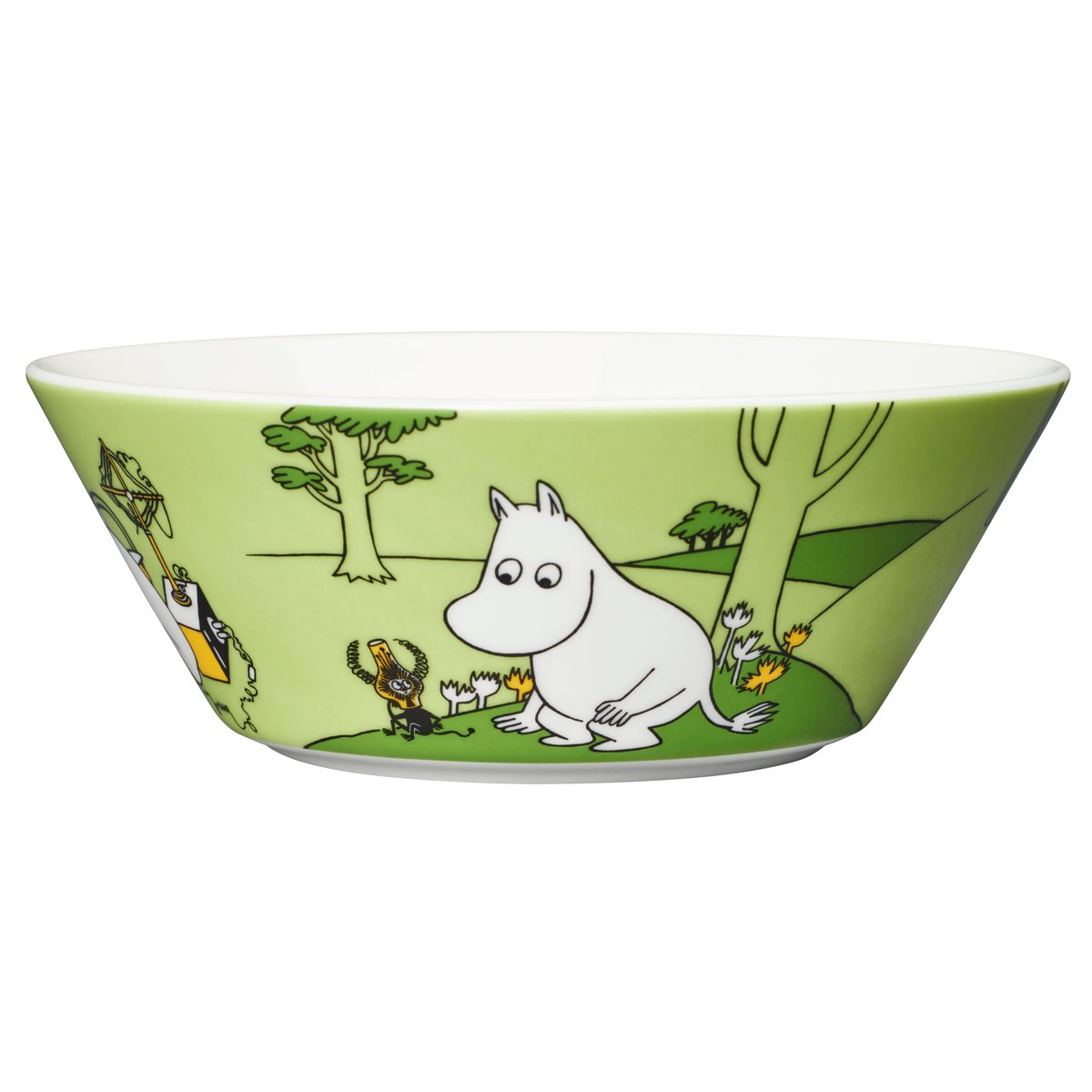 Arabia Moomintroll Moomin bowl Grass green