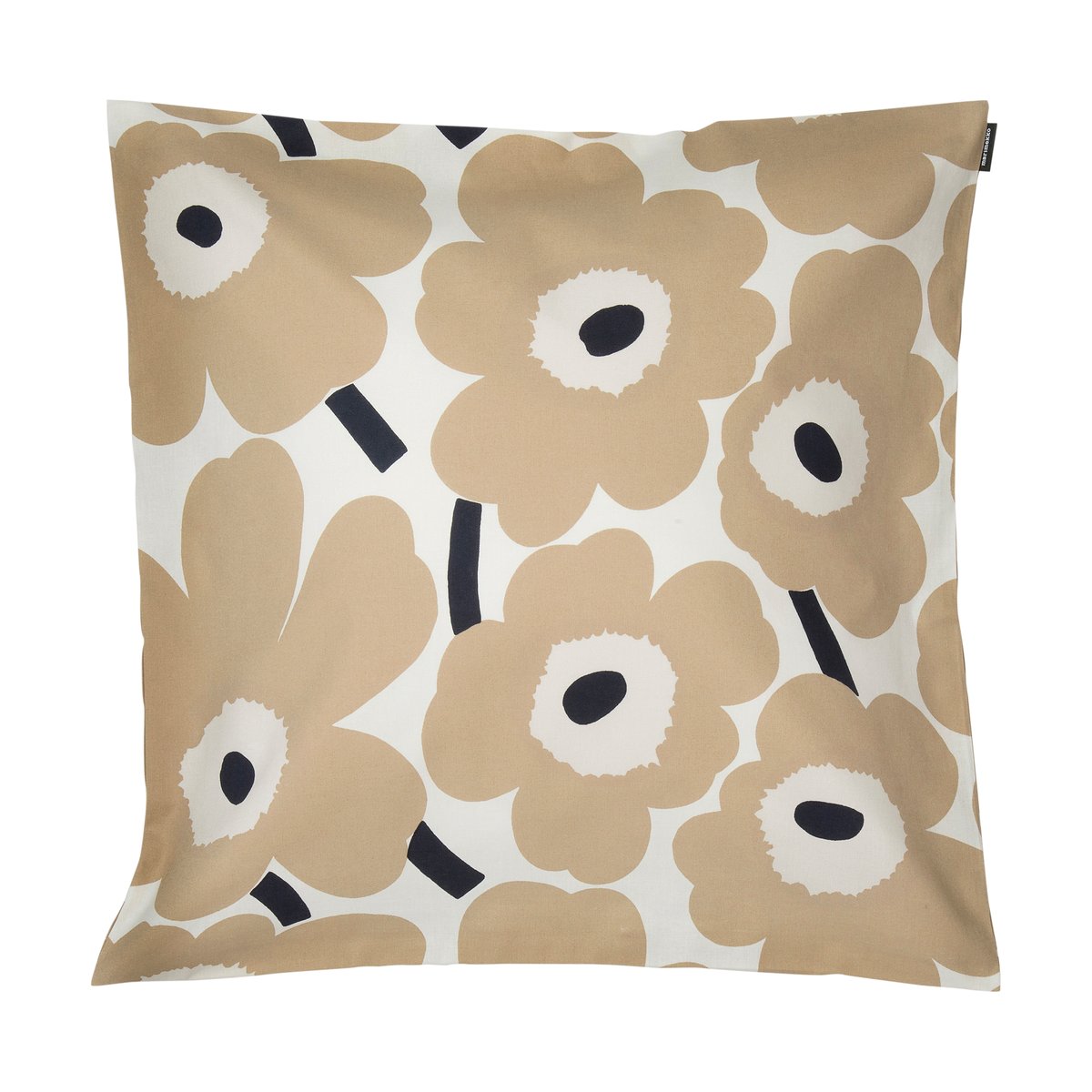 Marimekko Pieni Unikko Kissenbezug 50x50cm Off white-beige-dunkelblau