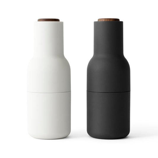 Audo Copenhagen Bottle Grinder kryddkvarn 2-pack Ash-carbon-valnöt