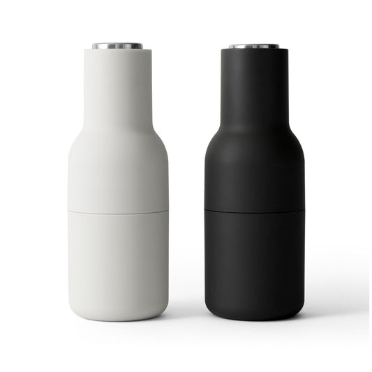 Audo Copenhagen Bottle Grinder kryddkvarn 2-pack Ash-carbon-stål