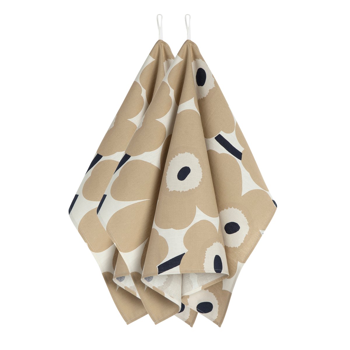 Marimekko Pieni Unikko tea towel 2-pack Off white-beige-blue