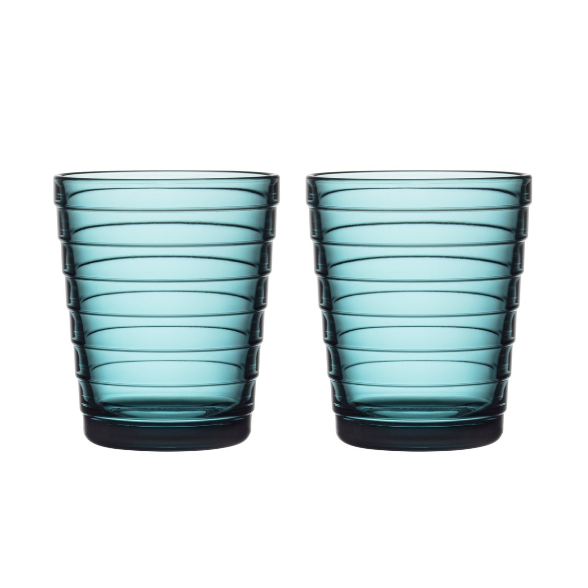 Iittala Aino Aalto Wasserglas 22cl im 2er Pack Meeresblau