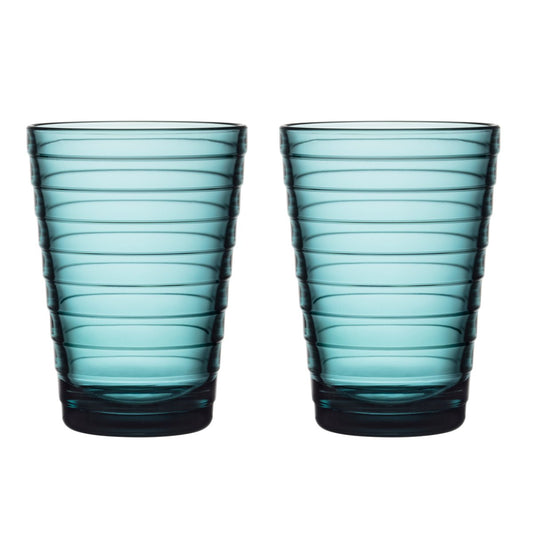 Iittala Aino Aalto dricksglas 33 cl 2-pack havsblå