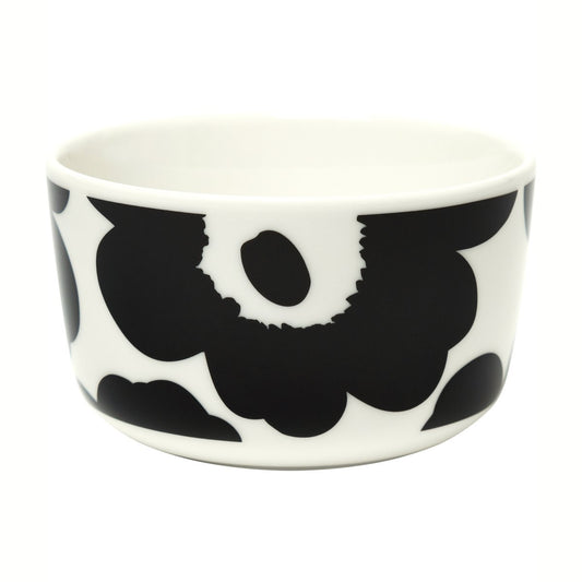 Marimekko Unikko bowl 2.5 dl black and white