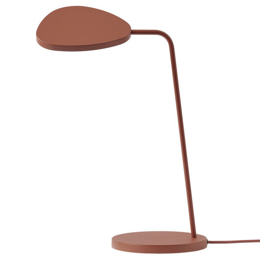 Muuto Leaf Tischleuchte weiß Copper brown