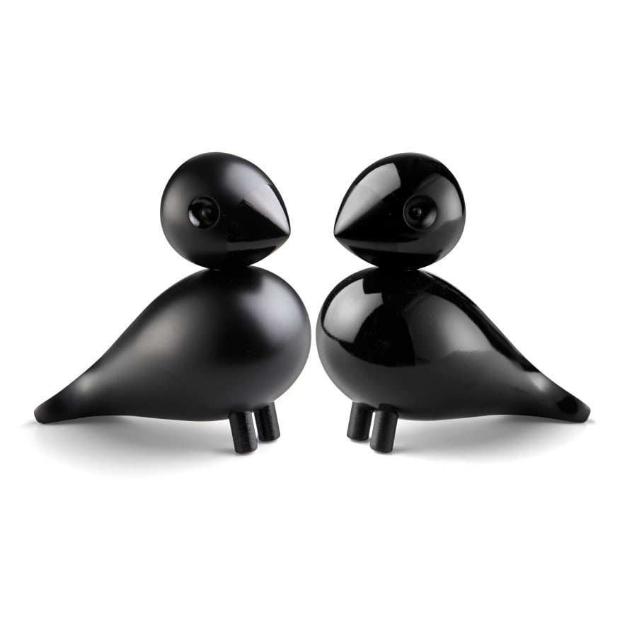 Kay Bojesen Denmark Kay Bojesen Lovebirds Schwarz, 2er Pack