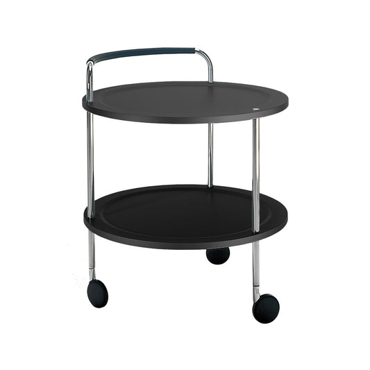 SMD Design Trolley Round basic Servierwagen Dunkelgrau, Chromgestell