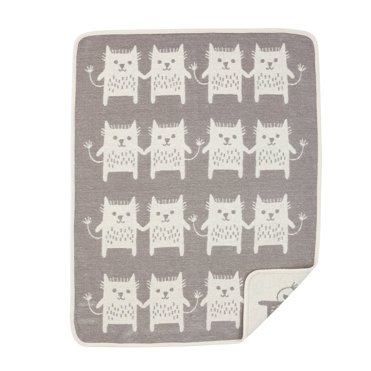 Klippan Yllefabrik Little me chenille blanket grey