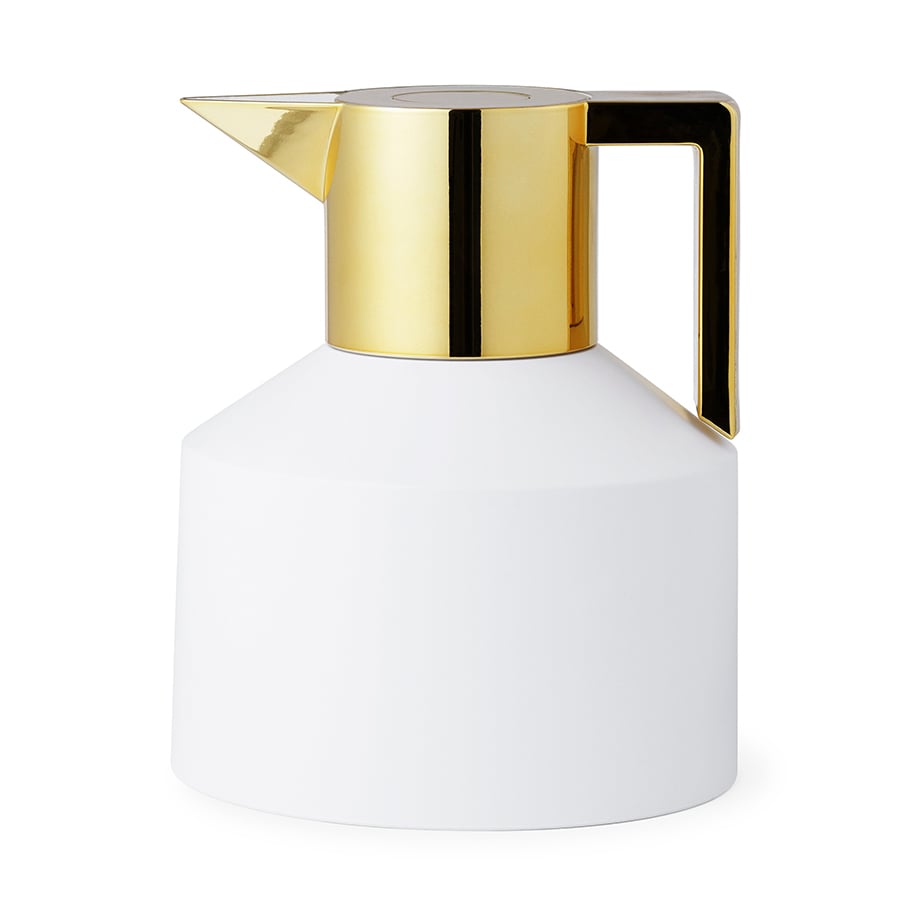 Normann Copenhagen Geo Isolierkanne Weiß -gold