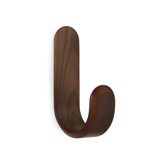 Normann Copenhagen Curve hook wallnut