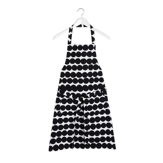 Marimekko Räsymatto apron black-white