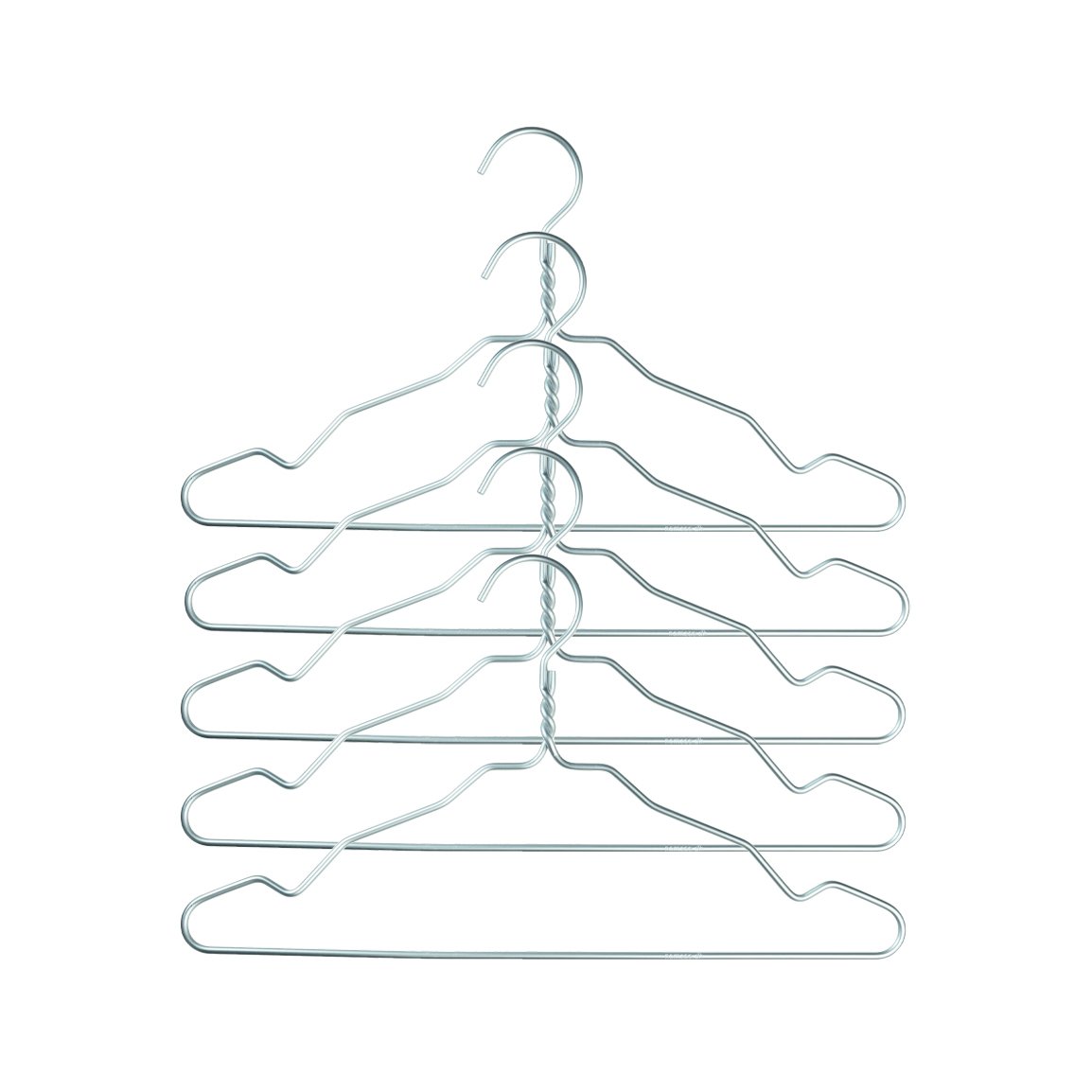 Nomess Copenhagen Alu hanger 5-pack silver