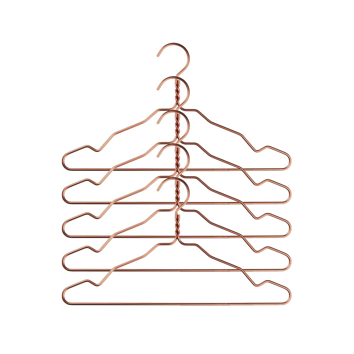 Nomess Copenhagen Alu hanger 5-pack copper