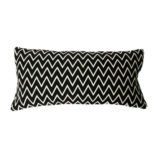 Ørskov Zigzag Kissenbezug 30 x 60cm Schwarz