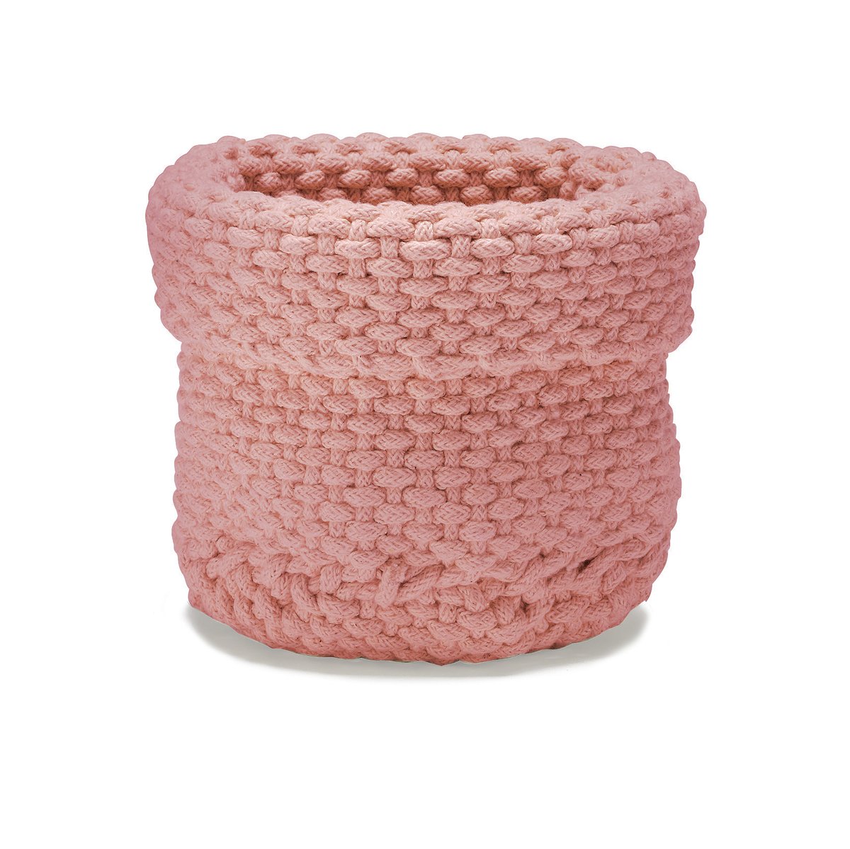 Etol Design Rope förvaringskorg Dusty pink