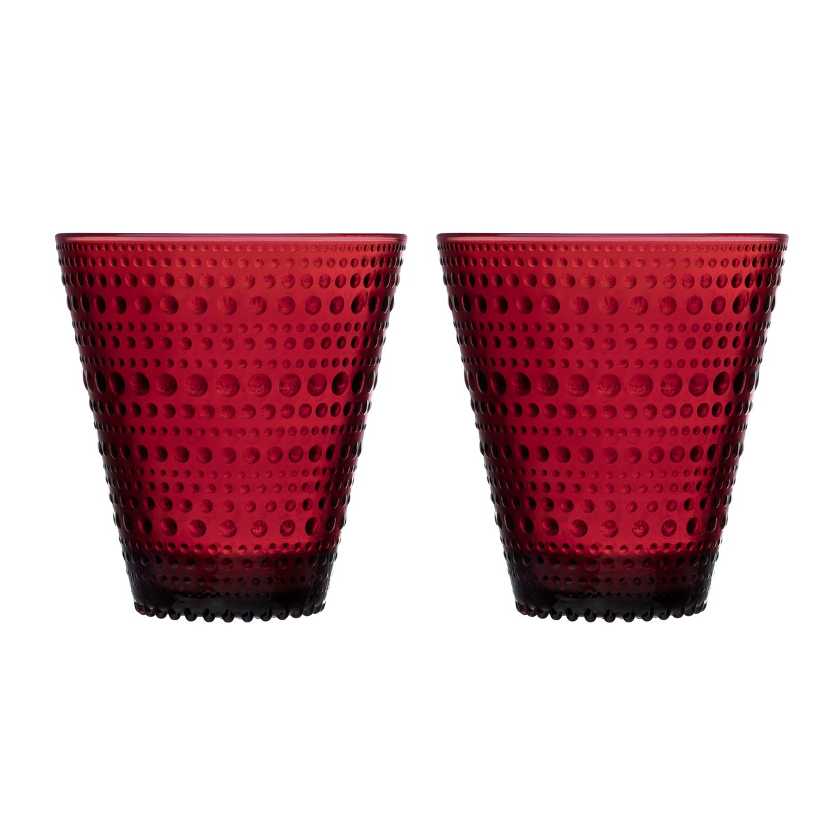 Iittala Kastehelmi Glas 2er Pack 30cl cranberry (rot)