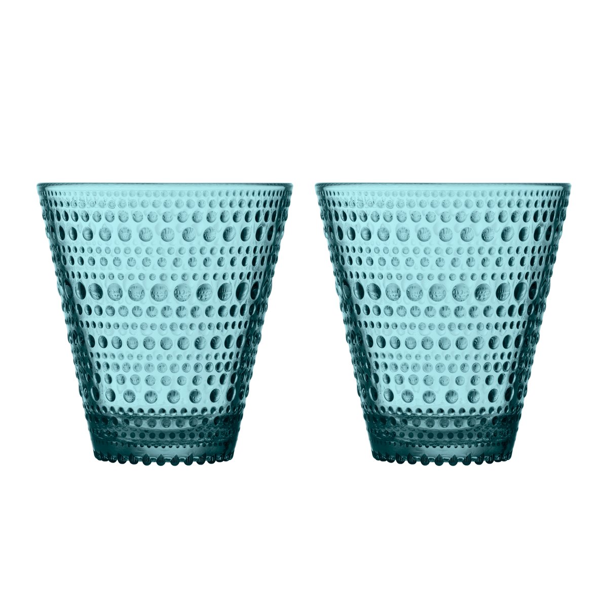 Iittala Kastehelmi Glas 2er Pack Meeresblau