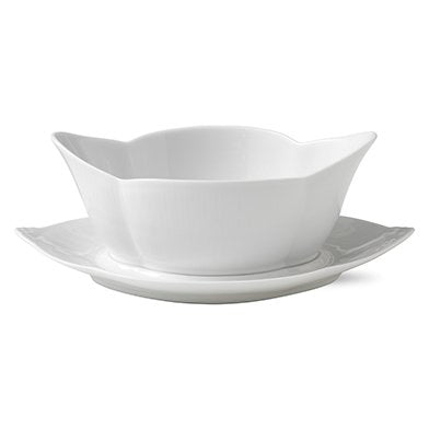 Royal Copenhagen White Fluted Sauciere 55cl