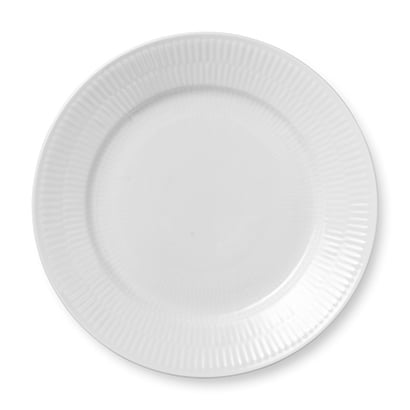 Royal Copenhagen White Fluted plate Ø 22 cm