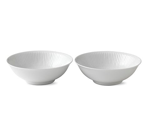 Royal Copenhagen White Fluted skål 2-pack 35 cl