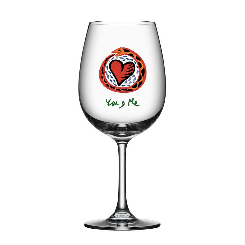 Kosta Boda Friendship wine glass 50 cl You & me