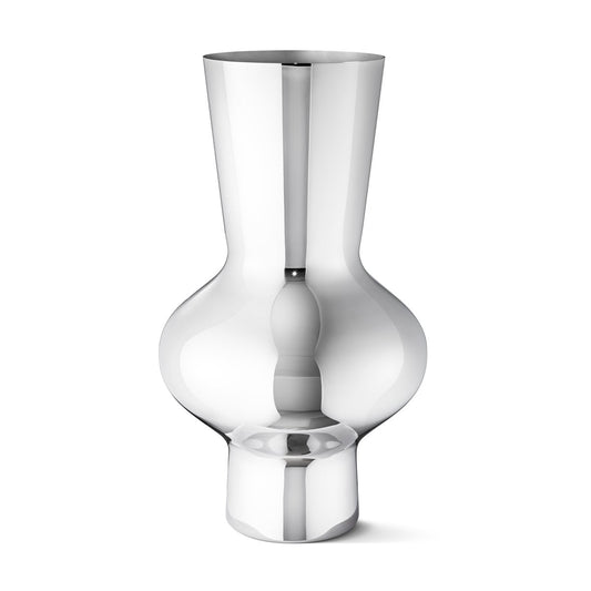 Georg Jensen Alfredo vase stainless steel large, 47 cm