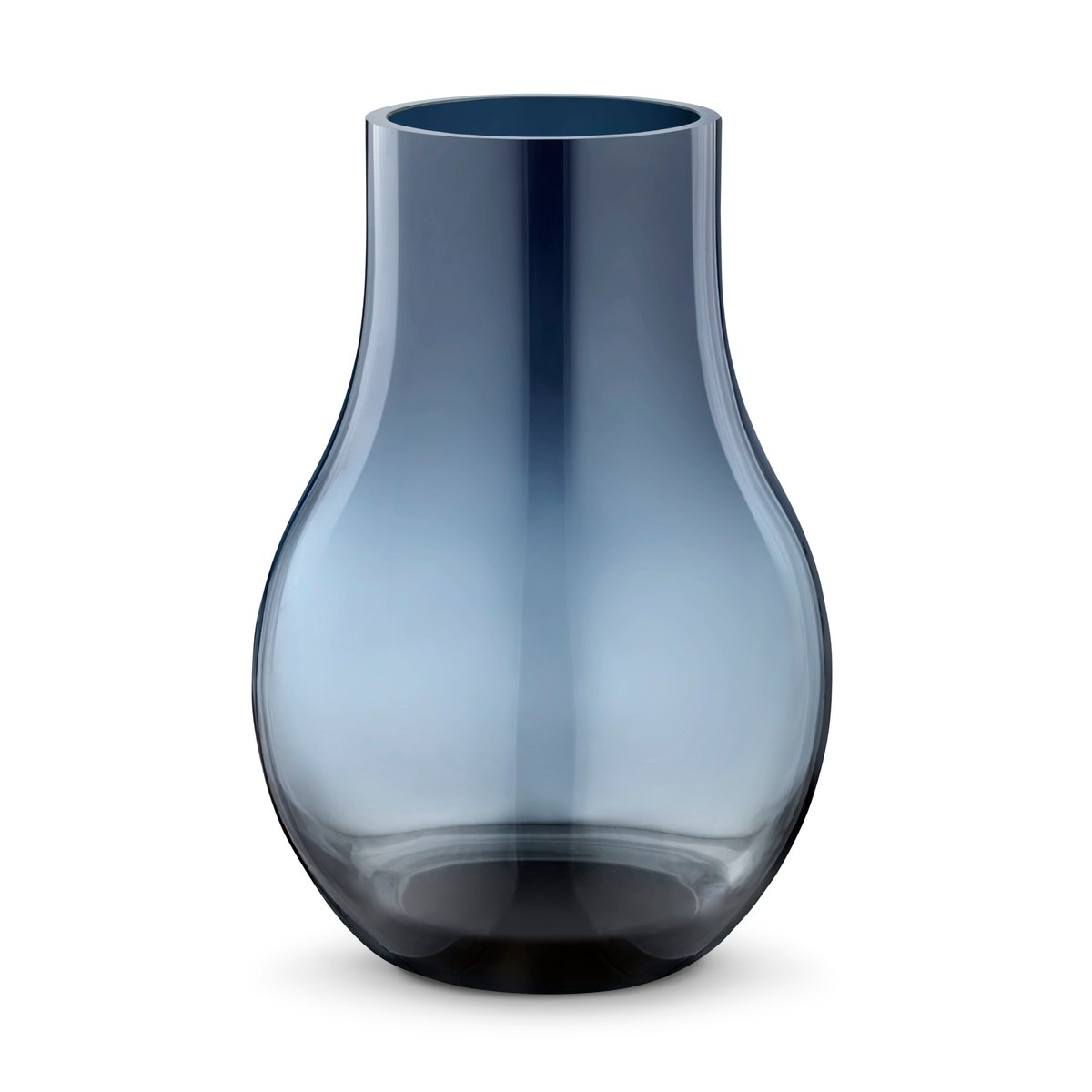 Georg Jensen Cafu Glasvase blau Klein, 21,6 cm