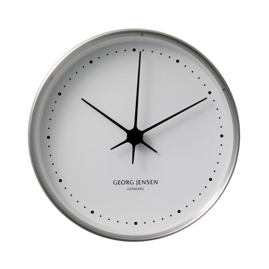 Georg Jensen Koppel wall clock white-stainless steel Ø 22 cm