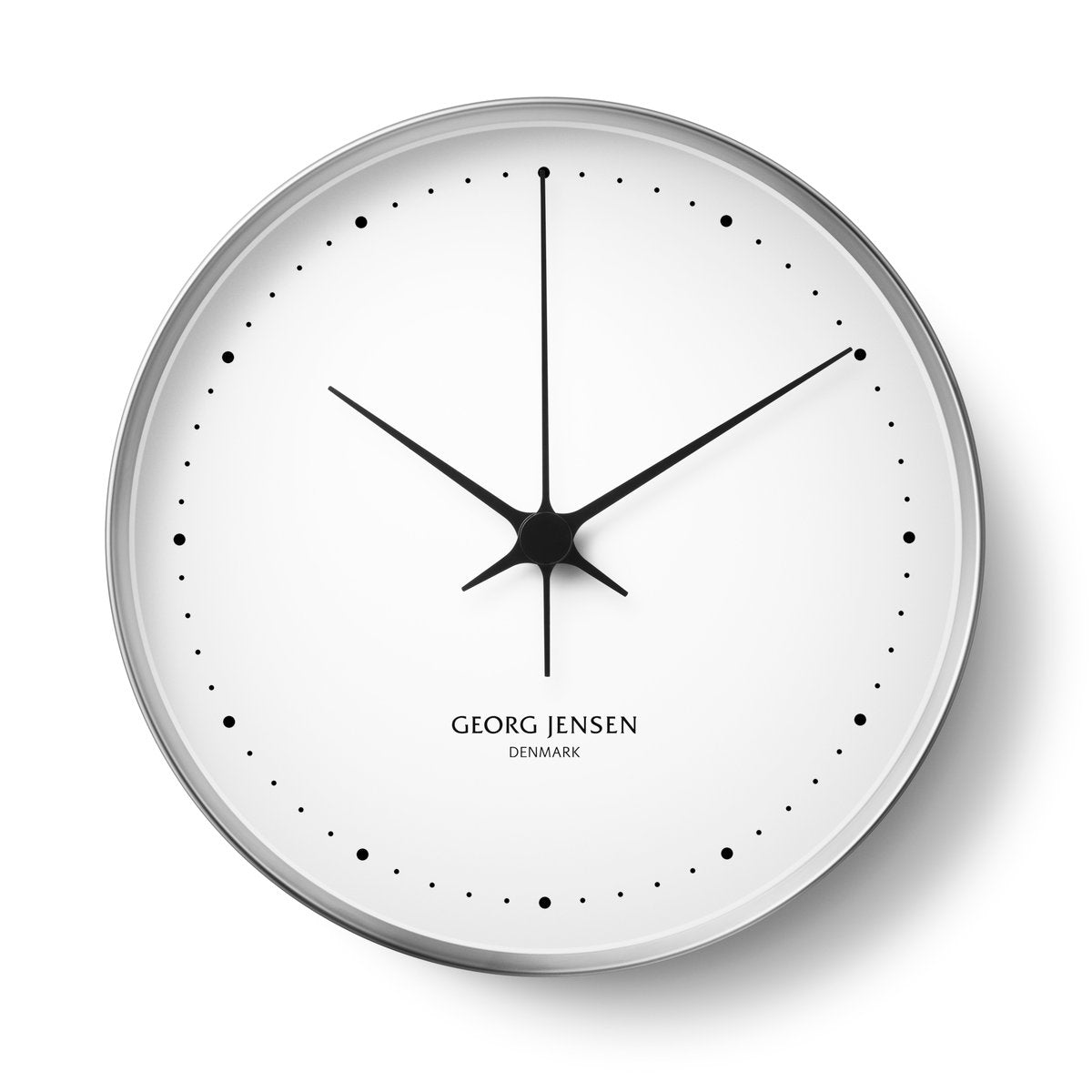 Georg Jensen Koppel wall clock white-stainless steel Ø 30 cm