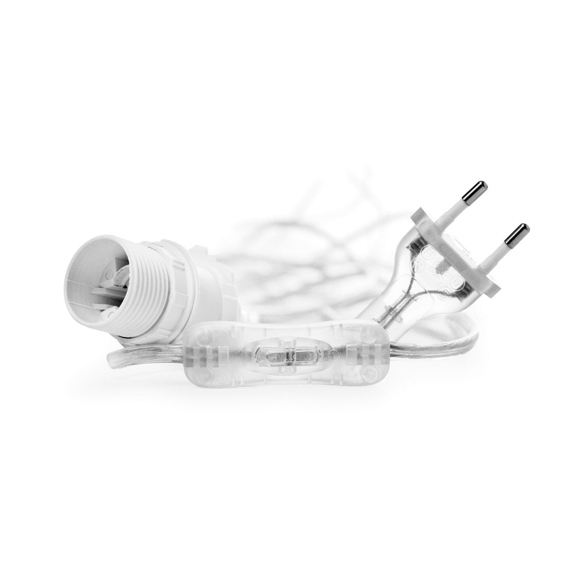 Watt & Veke Watt & Veke cable with switch transparent 5 m