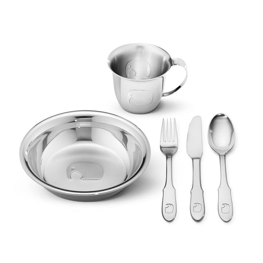 Georg Jensen Elephant barnservis 5 delar