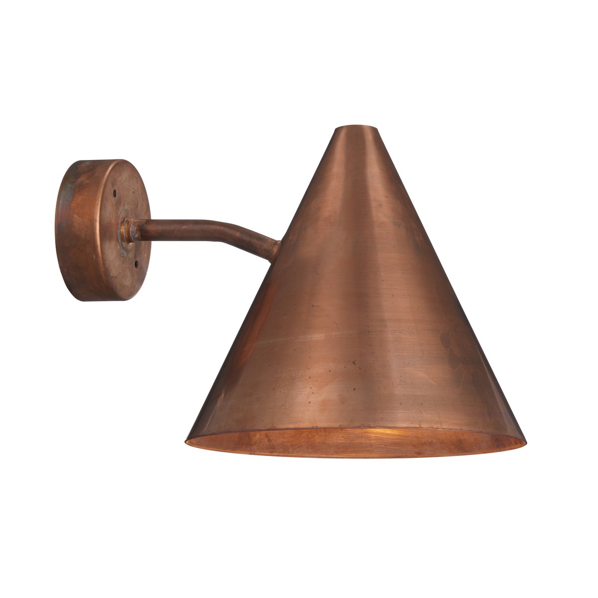 Örsjö Belysning Tratten wall lamp rough copper