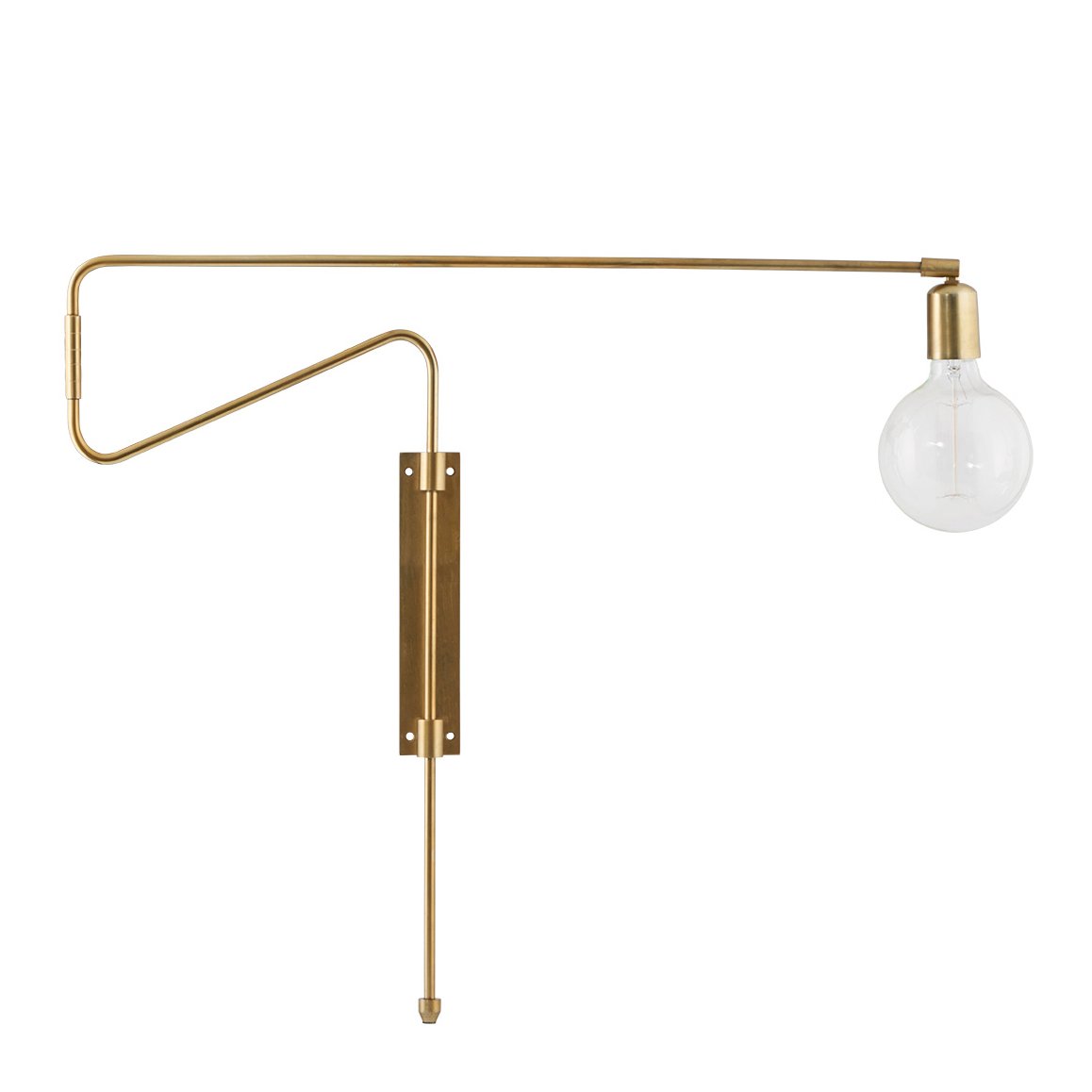 House Doctor Swing wall lamp brass large, 70 cm