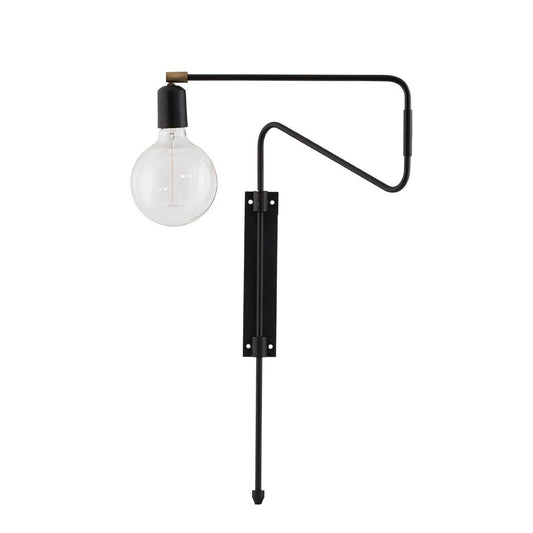 House Doctor Swing wall lamp black small, 35 cm