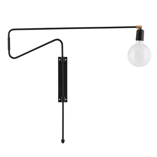 House Doctor Swing wall lamp black large, 70 cm