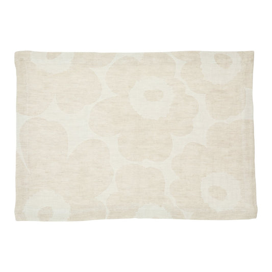 Marimekko Pieni Unikko bordstablett linne Beige-vit-svart