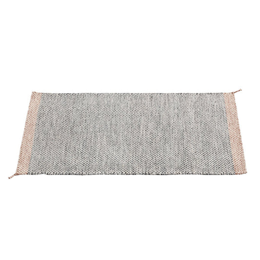 Muuto Ply Teppich 85 x 140cm Schwarz-weiß