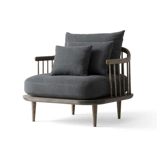 &Tradition Fly Chair   Sc1 Smoked oiled oak + grey fabric