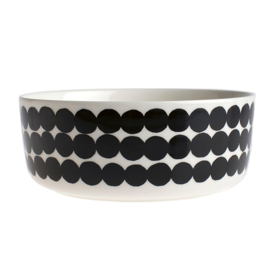 Marimekko Räsymatto serving bowl 1.5 l black-white