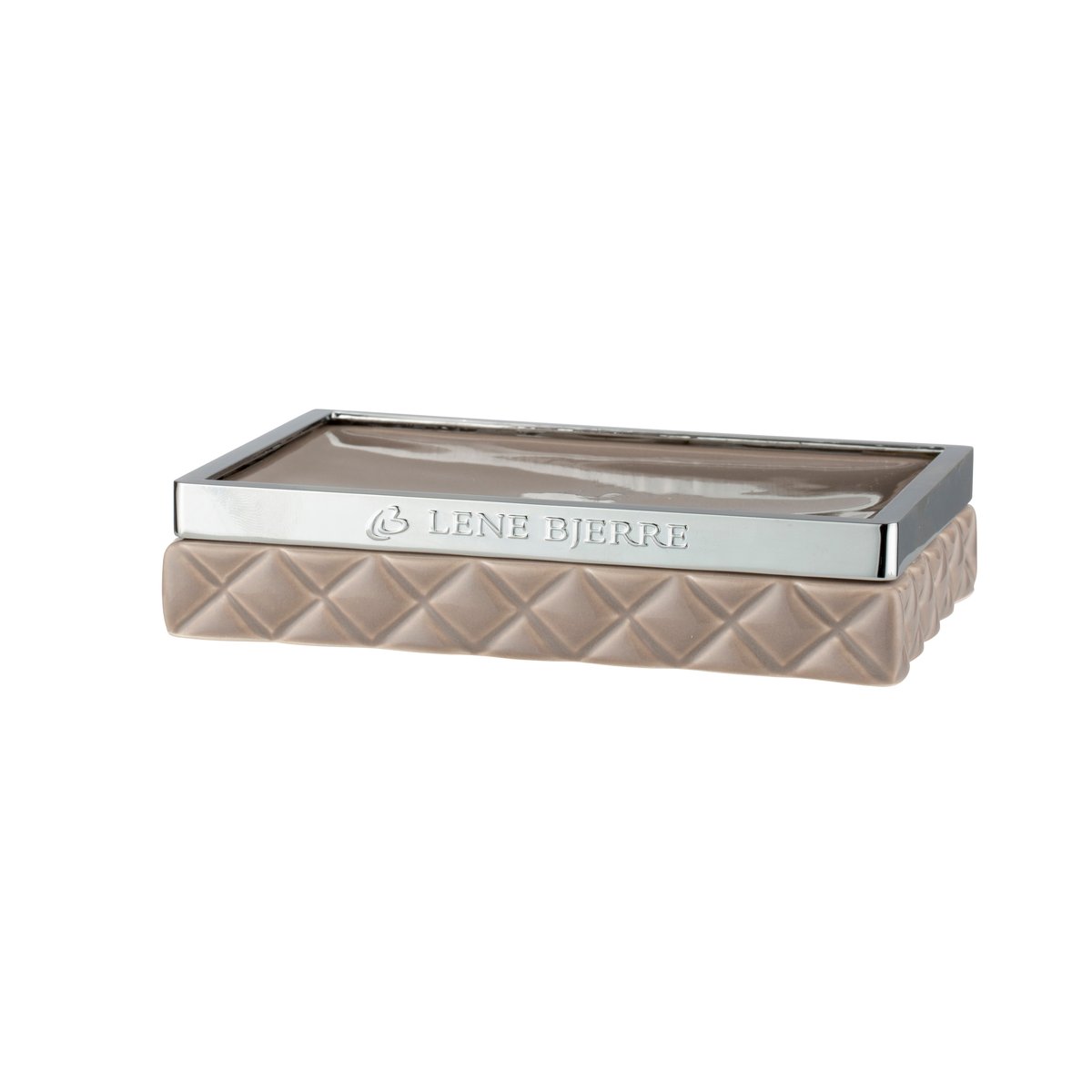 Lene Bjerre Portia soap dish brown-silver