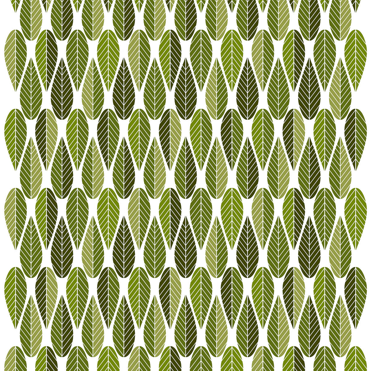 Arvidssons Textil Blader fabric Green