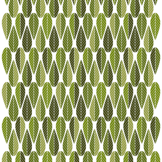 Arvidssons Textil Blader fabric Green