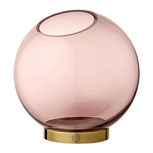 AYTM Globe vase medium rose-gold